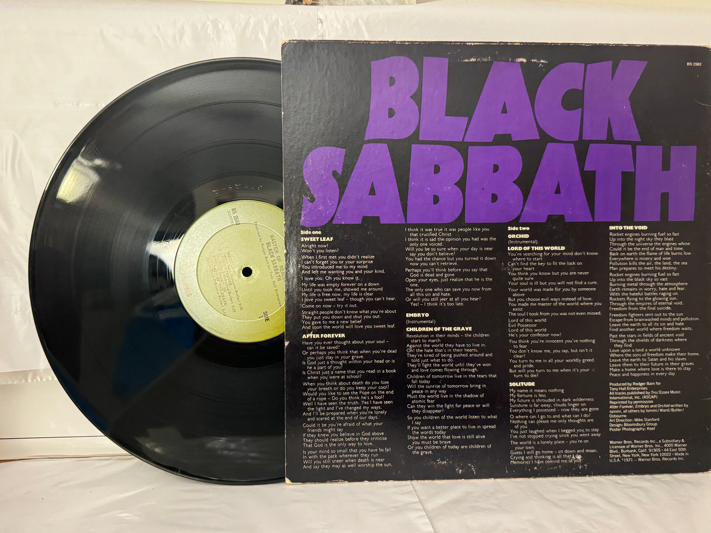 Black Sabbath - Master of Reality - Rare 1st