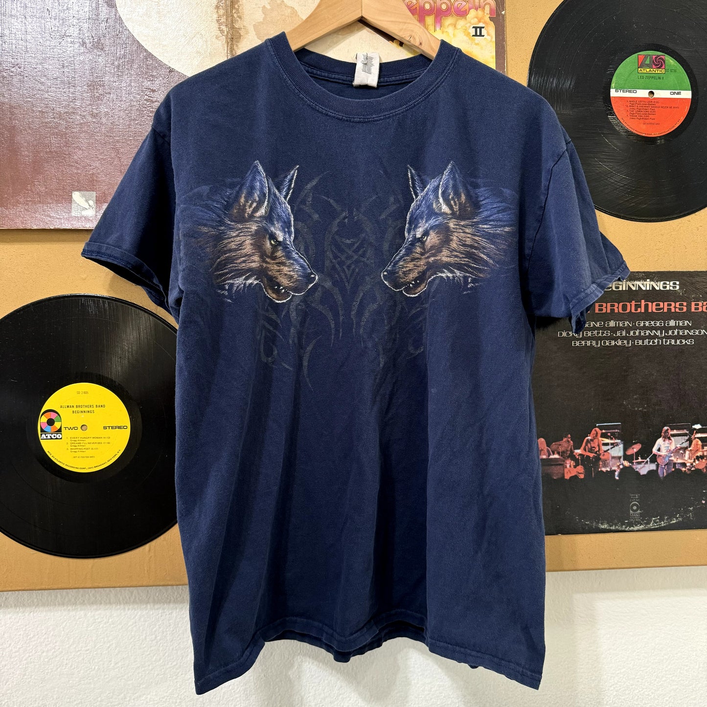 Two Wolf Tribal Tee